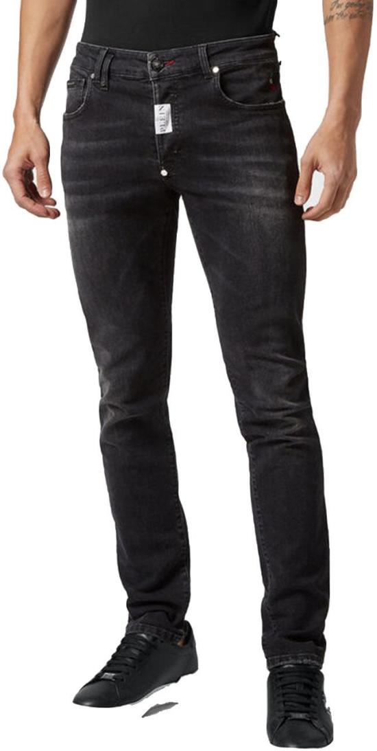  필립 플레인 데님 팬츠 FACCMDT3556PDE004N02NC BLACK - PHILIPP PLEIN