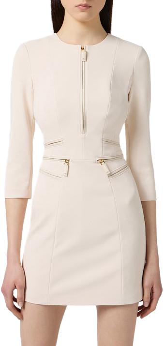 25FW 엘리자베타프랜치 숏 원피스 AB82356E2DZ9 WHITE - ELISABETTA FRANCHI