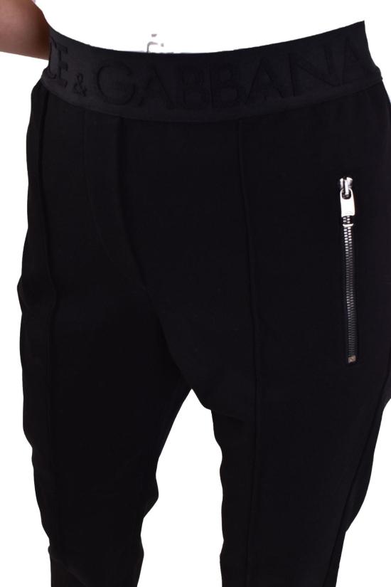  돌체앤가바나 스트레이트 팬츠 FTCD2TGDO95N0000 BLACK - DOLCE & GABBANA