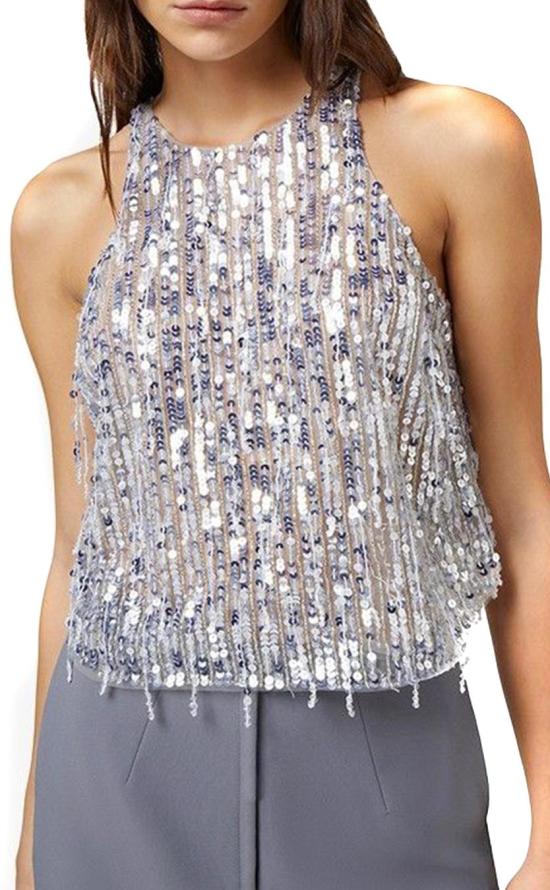  엘리자베타프랜치 민소매 티셔츠 CN00742E2346 SILVER - ELISABETTA FRANCHI