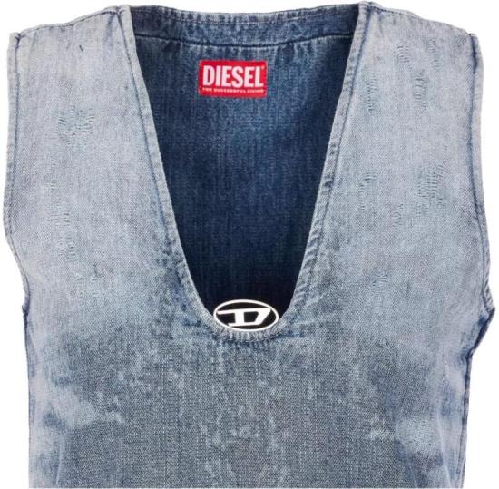 25FW 디젤 숏 원피스 A21707068TY01 BLUE - DIESEL