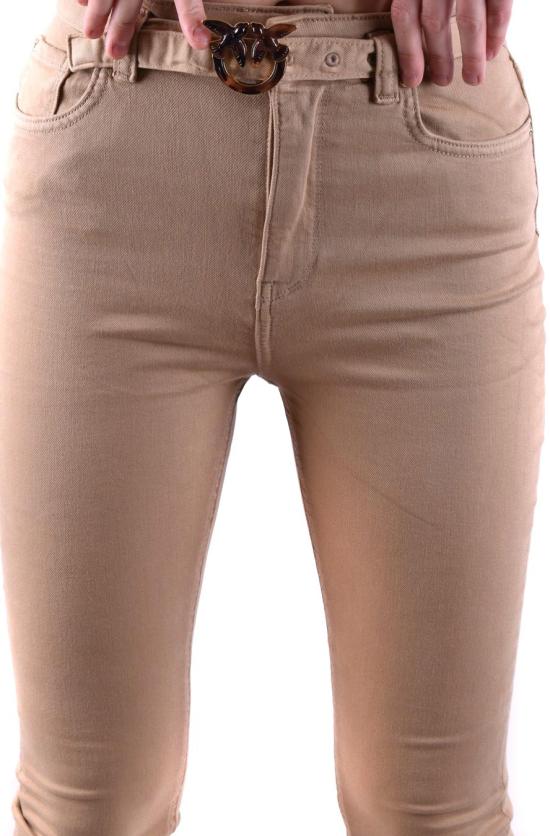  핑코 스트레이트 팬츠 SUSAN24D07 BEIGE - PINKO