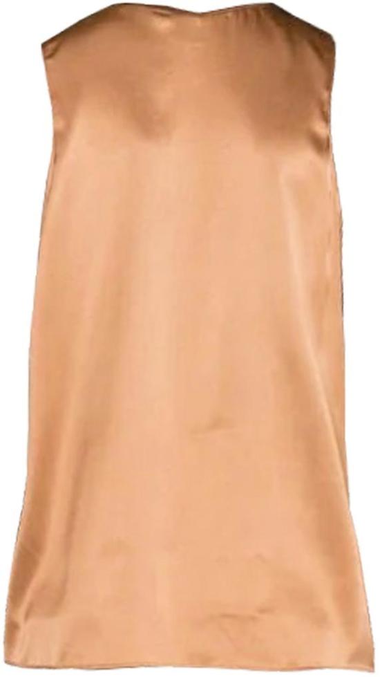  핑코 민소매 티셔츠 103028A1RIL44 BROWN - PINKO