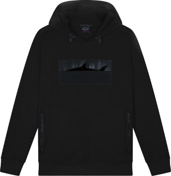  폴앤샤크 후드 티셔츠 35097 BLACK