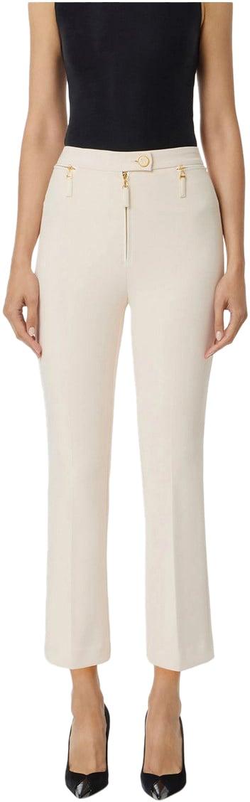 25FW 엘리자베타프랜치 스트레이트 팬츠 PA10856E2DZ9 WHITE - ELISABETTA FRANCHI