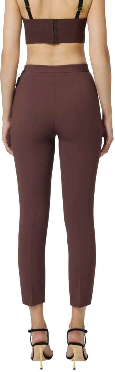 25FW 엘리자베타프랜치 스트레이트 팬츠 PA12056E2EA3 BROWN - ELISABETTA FRANCHI