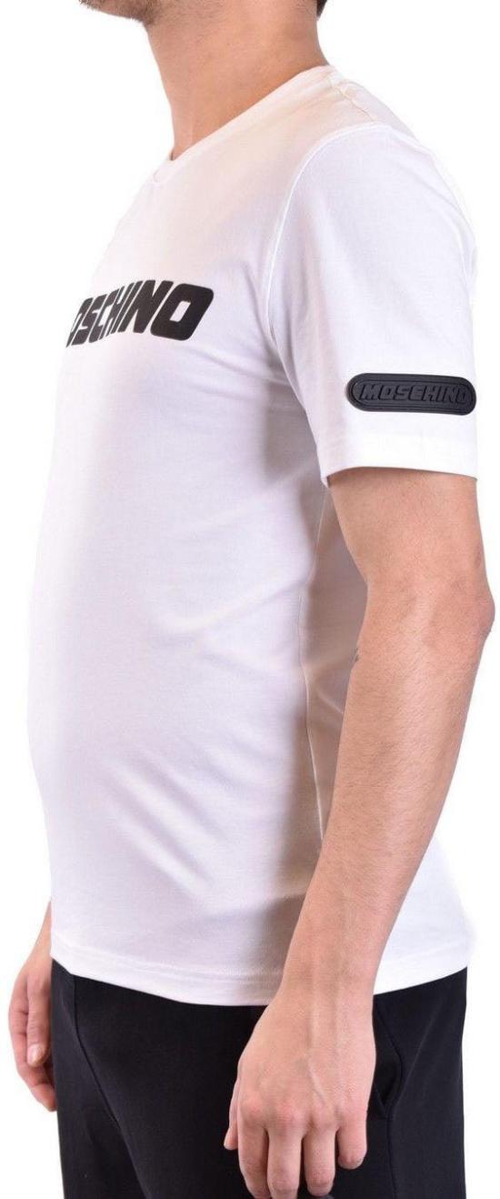  모스키노 반팔 티셔츠 A072902391001 WHITE - MOSCHINO