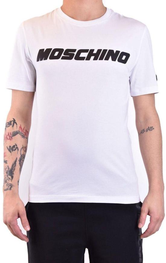  모스키노 반팔 티셔츠 A072902391001 WHITE - MOSCHINO