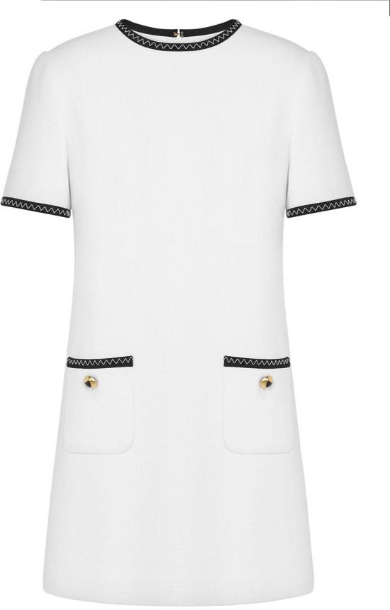  모스키노 숏 원피스 J042255170001 WHITE
