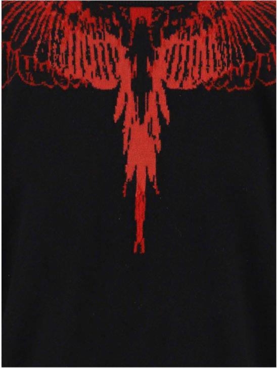  마르셀로 불론 스웨터 CMHE033F22KNI00221025 BLACK - MARCELO BURLON