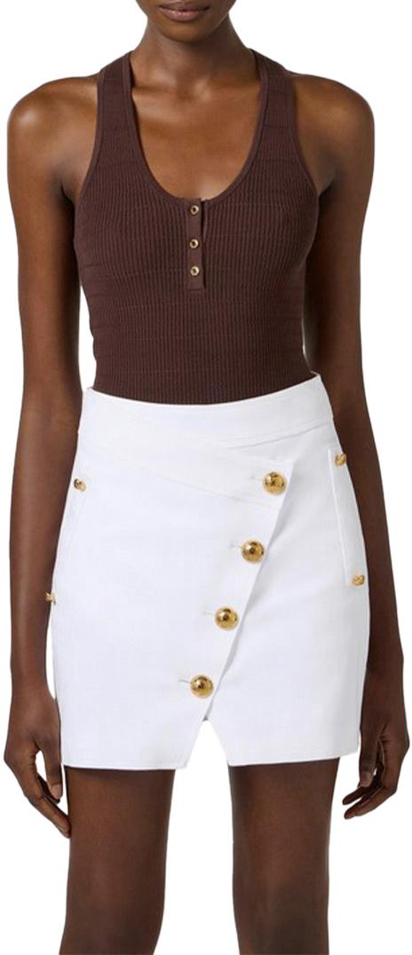 26SS 엘리자베타프랜치 탑 TK75B61E2644 BROWN - ELISABETTA FRANCHI