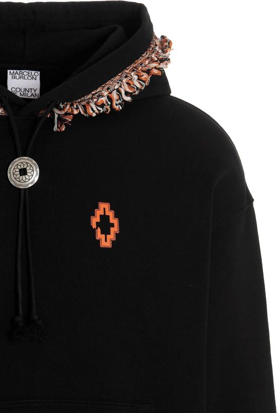  마르셀로 불론 스웨터 CMBB106F22FLE006120 BLACK - MARCELO BURLON