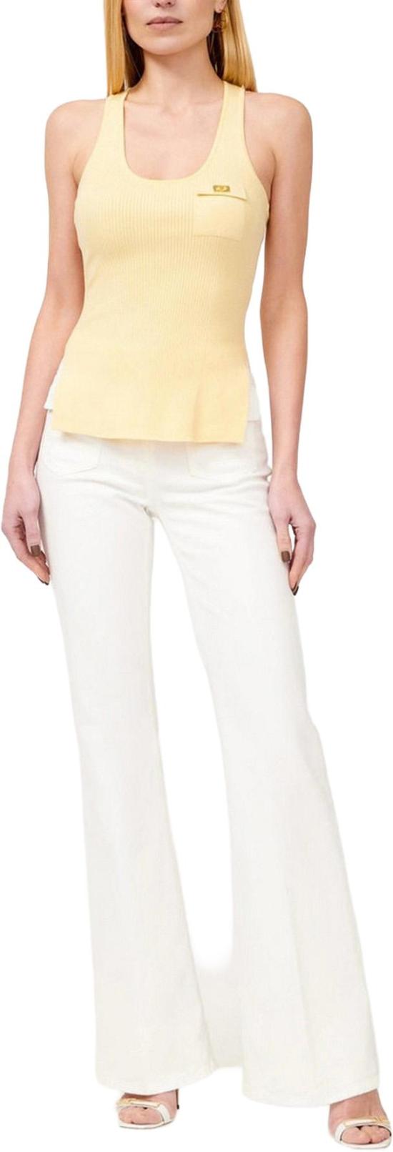 25SS 엘리자베타프랜치 스트레이트 팬츠 PJ93N51E2V400360 WHITE - ELISABETTA FRANCHI