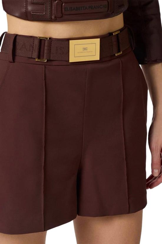 26SS 엘리자베타프랜치 숏팬츠 SH00861E2644 BROWN - ELISABETTA FRANCHI