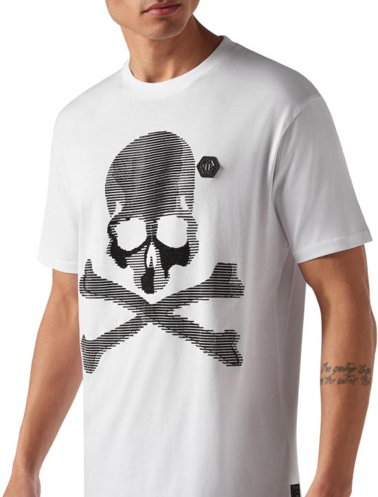  필립 플레인 반팔 티셔츠 FACCMTK6399PJY002NWHITE - PHILIPP PLEIN