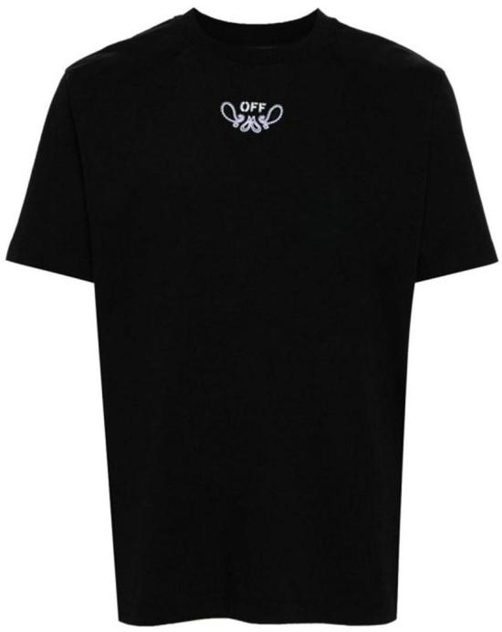  오프화이트 반팔 티셔츠 OMAA027S24JER001101 BLACK