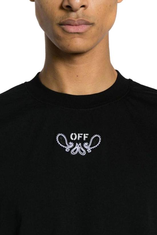  오프화이트 반팔 티셔츠 OMAA027S24JER001101 BLACK - OFF WHITE