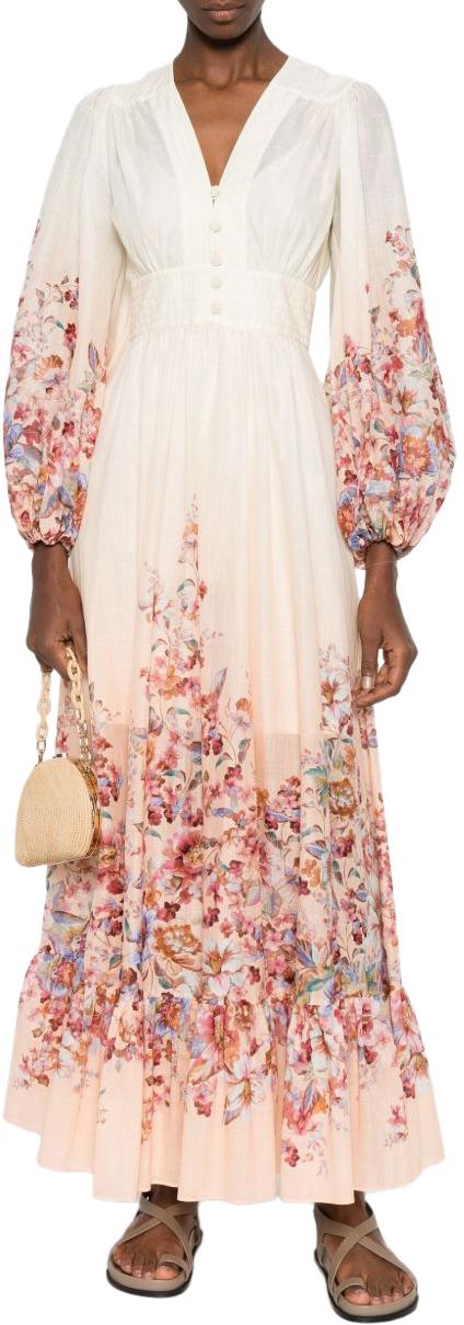 26SS 짐머만 롱 원피스 6875DRS261IVF WHITE - ZIMMERMANN