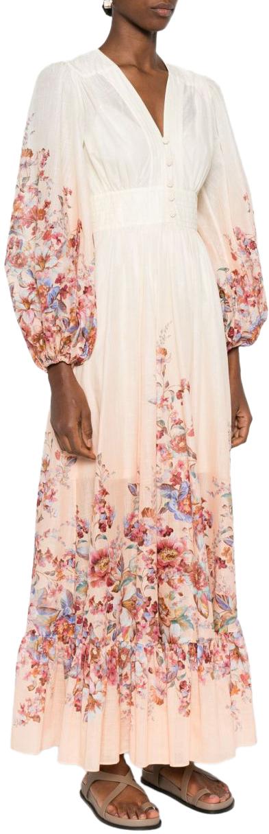 26SS 짐머만 롱 원피스 6875DRS261IVF WHITE - ZIMMERMANN
