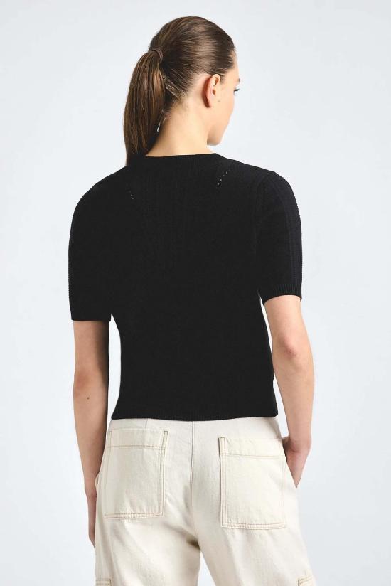  데렉 램 스웨터 데릭 램 세레니아 포인트엘  탑 블랙 - DEREK LAM