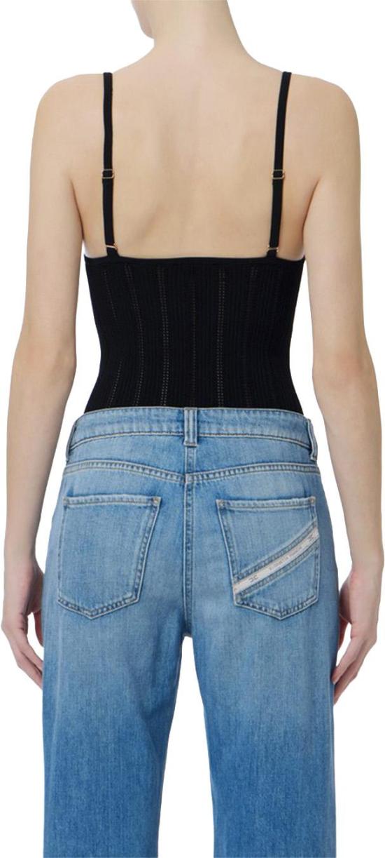 26SS 엘리자베타프랜치 탑 BK85B62E2110 BLACK - ELISABETTA FRANCHI