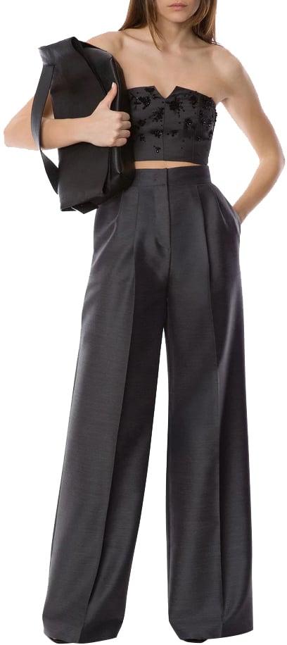 25FW 알베르타 페레티 팔라초 팬츠 A030551340518 BLACK - ALBERTA FERRETTI