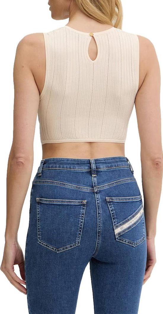 26SS 엘리자베타프랜치 탑 TK76S61E2193 WHITE - ELISABETTA FRANCHI