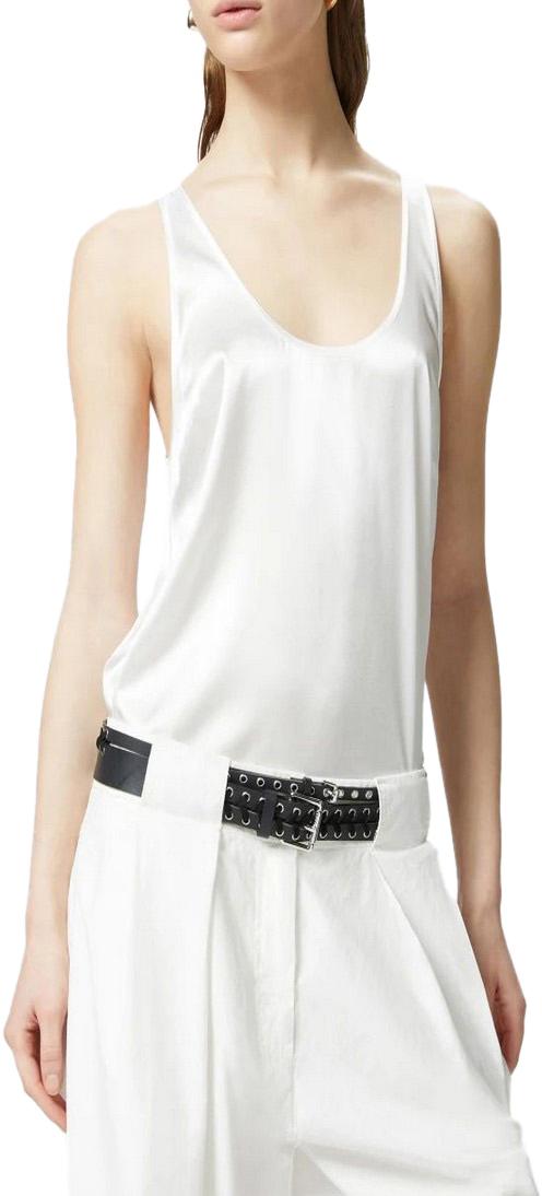 25SS 핑코 민소매 티셔츠 104670A2JRZ05 WHITE - PINKO