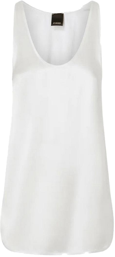 25SS 핑코 민소매 티셔츠 104670A2JRZ05 WHITE