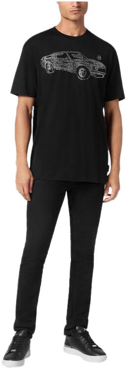  필립 플레인 반팔 티셔츠 SAECMTK8105PJY002N02 BLACK - PHILIPP PLEIN
