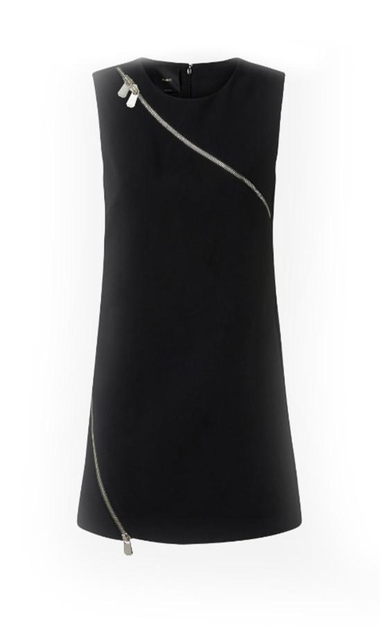  핑코 미디 스커트 103868A20A BLACK