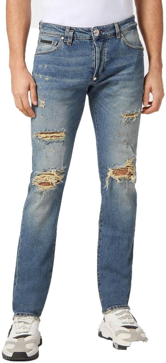  필립 플레인 데님 팬츠 PADCMDT3775PDE004N BLUE - PHILIPP PLEIN