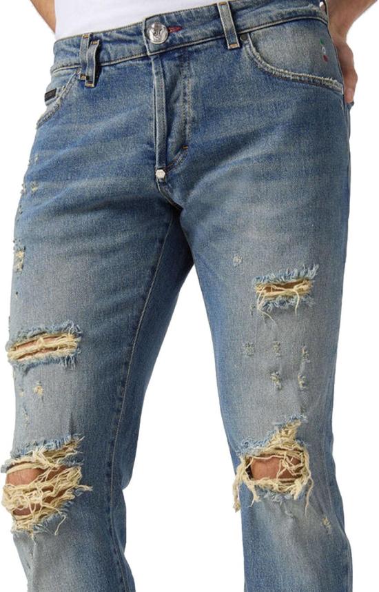  필립 플레인 데님 팬츠 PADCMDT3775PDE004N BLUE - PHILIPP PLEIN