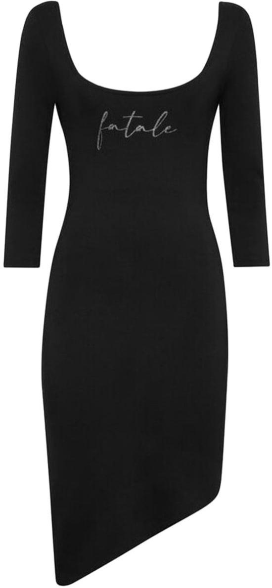 25FW 필립 플레인 미디 원피스 AAECWRG3544PJY002N02 BLACK