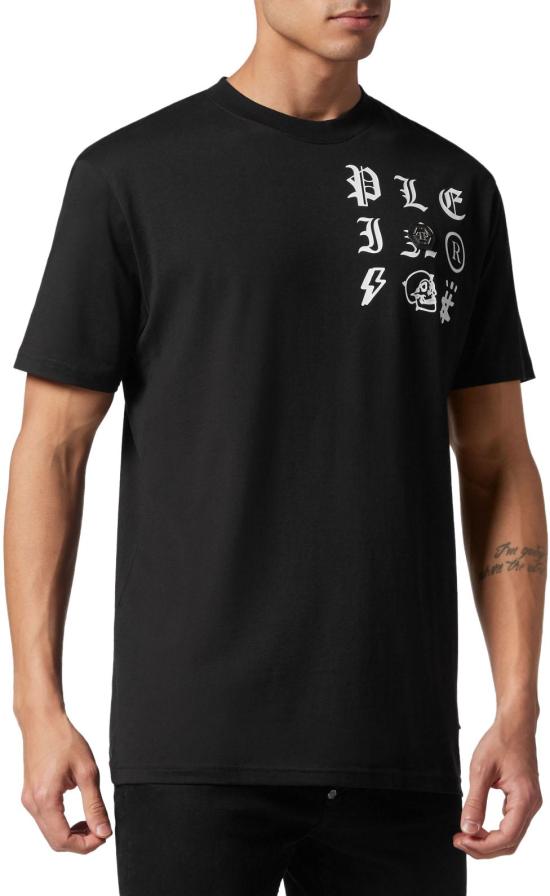  플레인스포츠 반팔 티셔츠 AACCMTK6632PJY002NBLACK - PLEIN SPORT