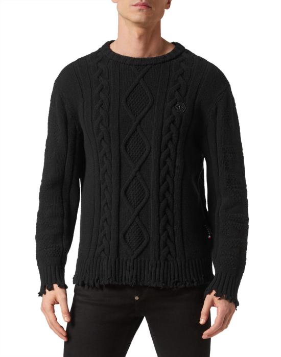  필립 플레인 스웨터 FACCMKO1273PKN002NBLACK - PHILIPP PLEIN