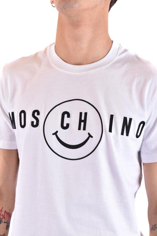  모스키노 반팔 티셔츠 ZPJ071920411001 WHITE - MOSCHINO