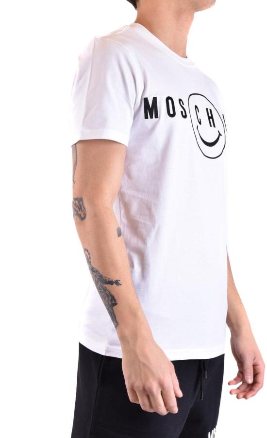  모스키노 반팔 티셔츠 ZPJ071920411001 WHITE - MOSCHINO