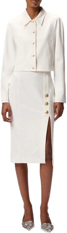 25FW 핑코 미디 스커트 105458A24CZ05 WHITE - PINKO