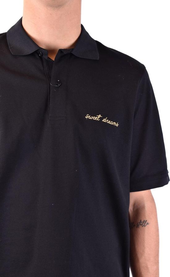  생로랑 폴로 티셔츠 BMK454127Y2TD11039 BLACK - SAINT LAURENT
