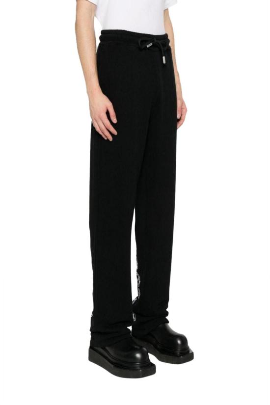  오프화이트 트레이닝/조거 팬츠 OMCH054S24FLE0021001 BLACK - OFF WHITE