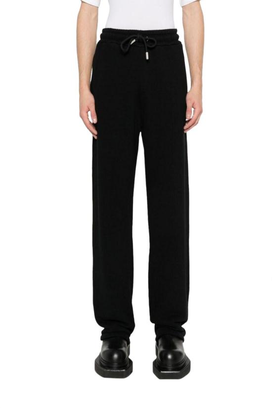  오프화이트 트레이닝/조거 팬츠 OMCH054S24FLE0021001 BLACK - OFF WHITE