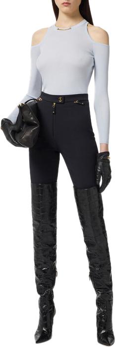 25FW 엘리자베타프랜치 데님 팬츠 PA10856E2110 BLACK - ELISABETTA FRANCHI