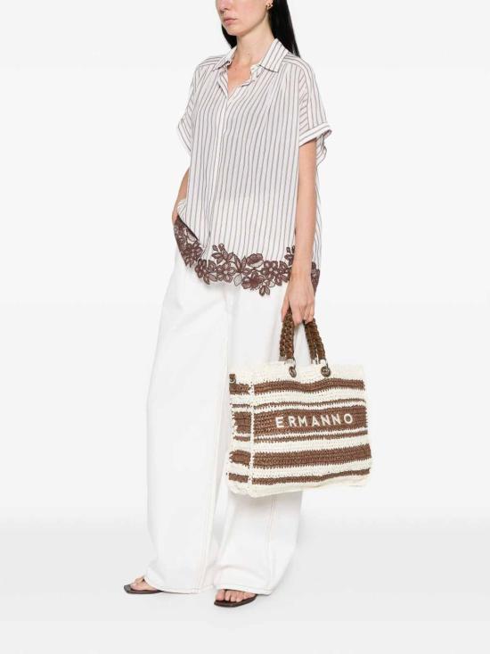 26SS 에르마노 피렌제 셔츠 D48EK036ES2MFB2549725 White - ERMANNO FIRENZE