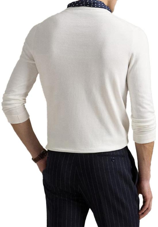 26SS 랄프 로렌 코튼 크루넥 스웨터 710890558506 WHITE - RALPH LAUREN