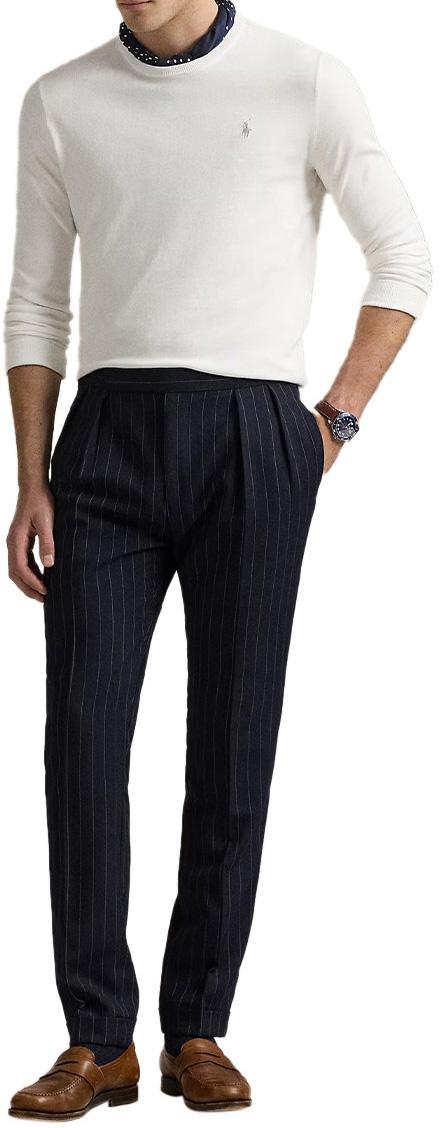 26SS 랄프 로렌 코튼 크루넥 스웨터 710890558506 WHITE - RALPH LAUREN