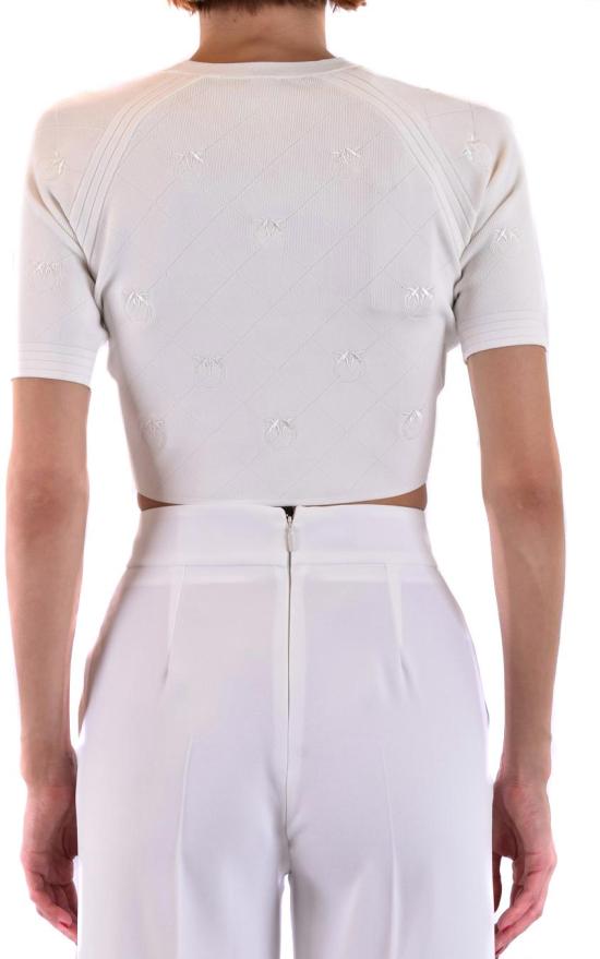  핑코 반팔 티셔츠 GIJONZ15 WHITE - PINKO