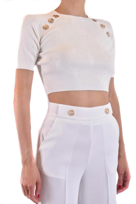  핑코 반팔 티셔츠 GIJONZ15 WHITE - PINKO