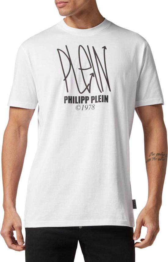  필립 플레인 반팔 티셔츠 FACCMTK6390PJY002NWHITE - PHILIPP PLEIN