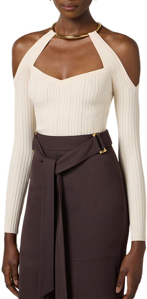 26SS 엘리자베타프랜치 니트웨어 MK89S61E2193 WHITE - ELISABETTA FRANCHI